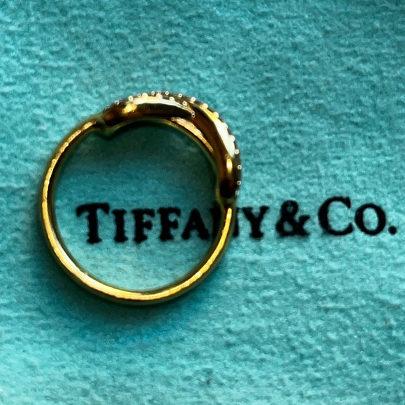 Tiffany & Co Gold Pave Infinity Ring - Picture 4 of 4